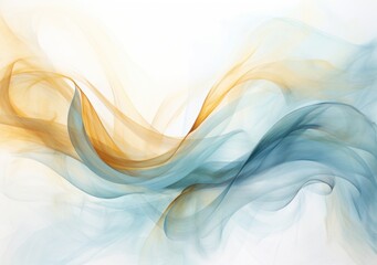 Flowing abstract waves of color