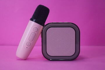 Karaoke wireless speaker with mini wireless mic