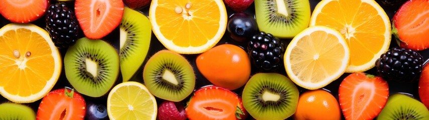 Assortment of Colorful Fruits