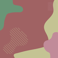 Abstract background with liquid shapes in pastel colors Vector illustration
