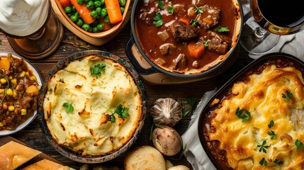 Beef Stew, Shepherd'S Pie, And Soda Bread, Saint Patricks Day 