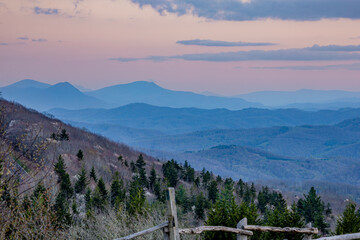 Blue Ridge Mountains views at Grayson Highlands State Park