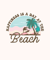 Retro Summer T-shirt Design 