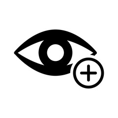 Vector solid black icon for Farsight lens