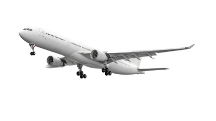 Obraz premium 3D Flying airplane