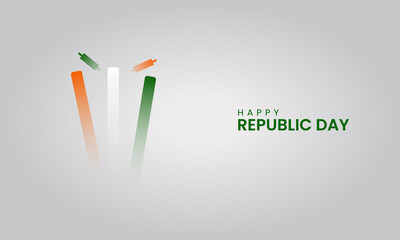 Indian Republic Day Celebrations, Republic day creative design for social media post.