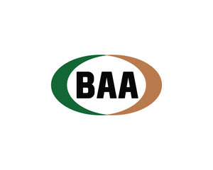 BAA logo design vector template