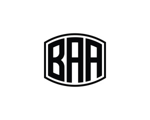 BAA logo design vector template