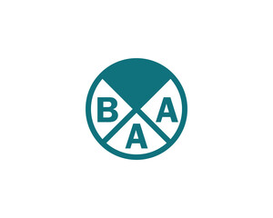BAA logo design vector template