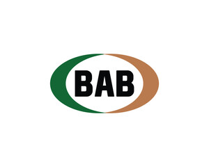 BAB logo design vector template