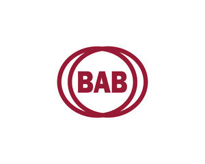 BAB logo design vector template