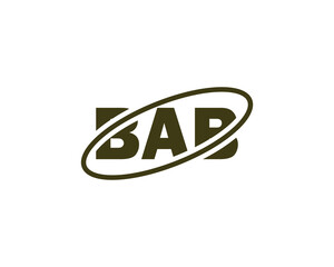 BAB logo design vector template