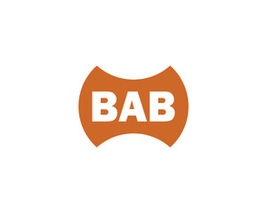 BAB logo design vector template