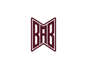 BAB logo design vector template