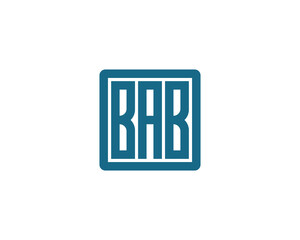 BAB logo design vector template