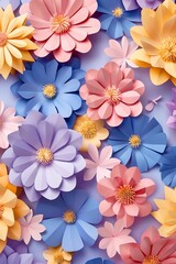 HD, 16k, empty space in center area, beautiful retro modern trendy Paper cut flowers bold and big 3D, minimalis element, background aspect ratio 2:3