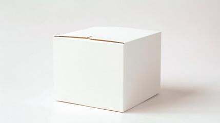 White box on white background created with Generative Ai technology
