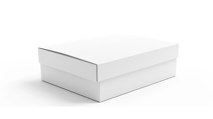 White box on white background created with Generative Ai technology