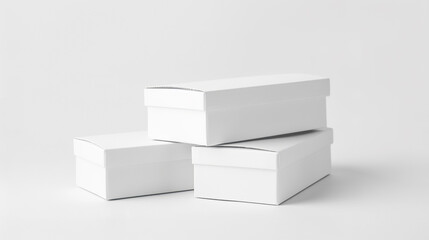 white box on white background, created with Generative Ai technology