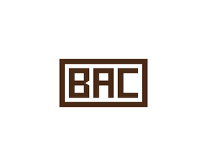 BAC Logo design vector template