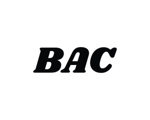 BAC Logo design vector template