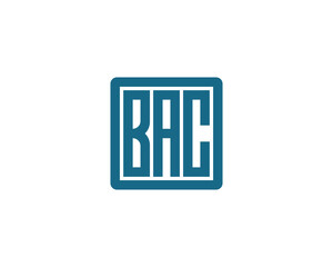 BAC Logo design vector template