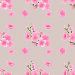 seamless pattern with sakura,sakura