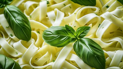 Cannabis-infused pasta, elegantly garnished and prepared for a delectable dining experience with a hint of cannabis infusion.
