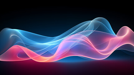 3d illustration visualized abstract wave background to use in digital, graphic, ai, technology. clean, minimal, and futuristic concept.