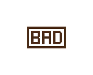 BAD logo design vector template