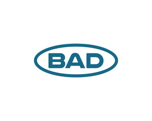 BAD logo design vector template