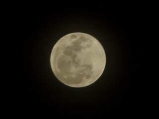 full moon in the night sky
