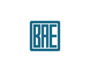 BAE logo design vector template