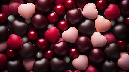 Rich reds and soft pinks define this Valentine's Day background. The theme sets a romantic mood for Valentine's Day. Celebrate love with this Valentine's Day display