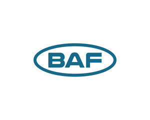 BAF logo design vector template