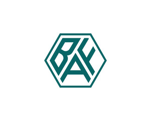 BAF logo design vector template