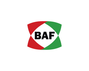 BAF logo design vector template