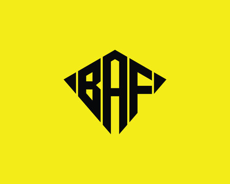 BAF logo design vector template
