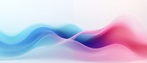 3d illustration visualized abstract wave on white background to use in digital, graphic, ai, technology. clean, minimal, and futuristic concept.