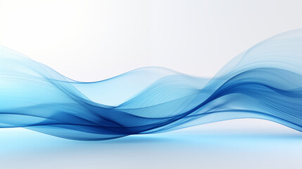 3d illustration visualized abstract wave on white background to use in digital, graphic, ai, technology. clean, minimal, and futuristic concept.