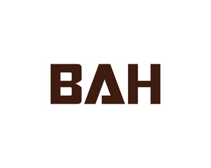 BAH Logo design vector template