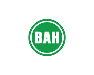 BAH Logo design vector template