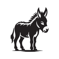 vector illustration donkey