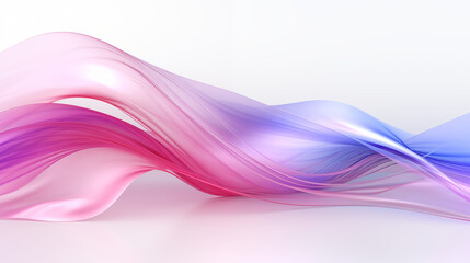 3d illustration visualized abstract wave on white background to use in digital, graphic, ai, technology. clean, minimal, and futuristic concept.