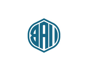 BAI logo design vector template
