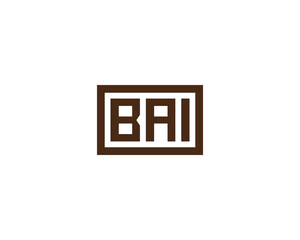 BAI logo design vector template