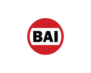 BAI logo design vector template