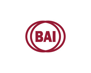 BAI logo design vector template