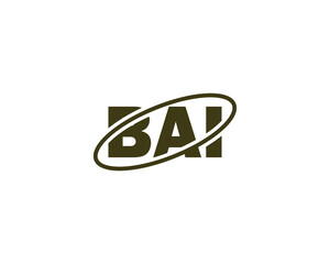 BAI logo design vector template