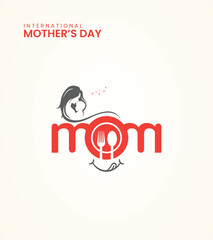 Happy Mothers day, Mothers day 3D illustration.